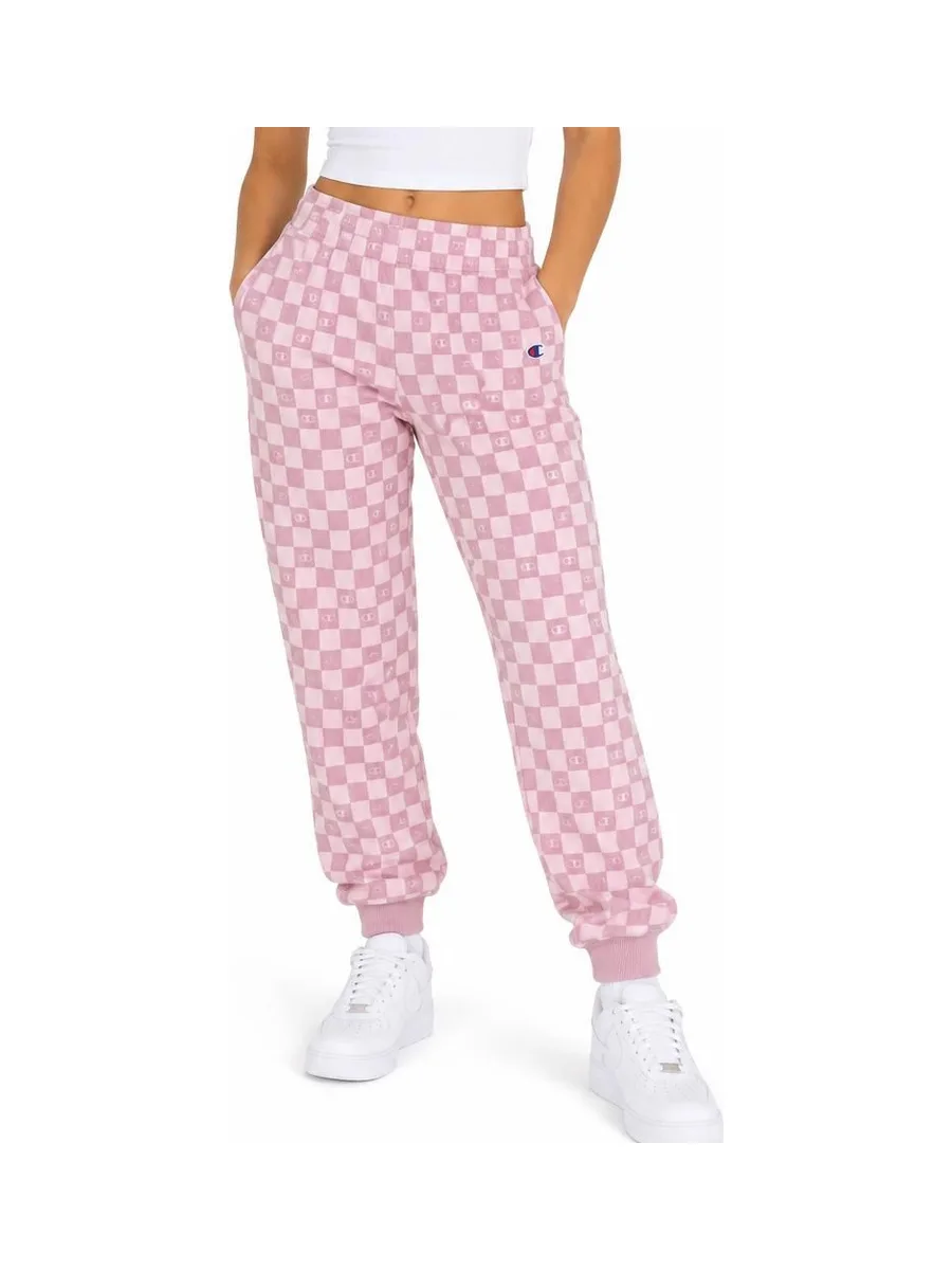 Jogging à damier Rose Fille Champion Fleece 2