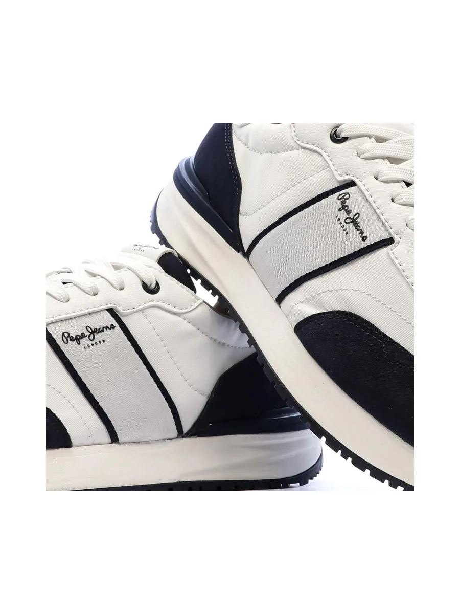 Baskets Blanches/Noires Homme Pepe jeans Buster 8