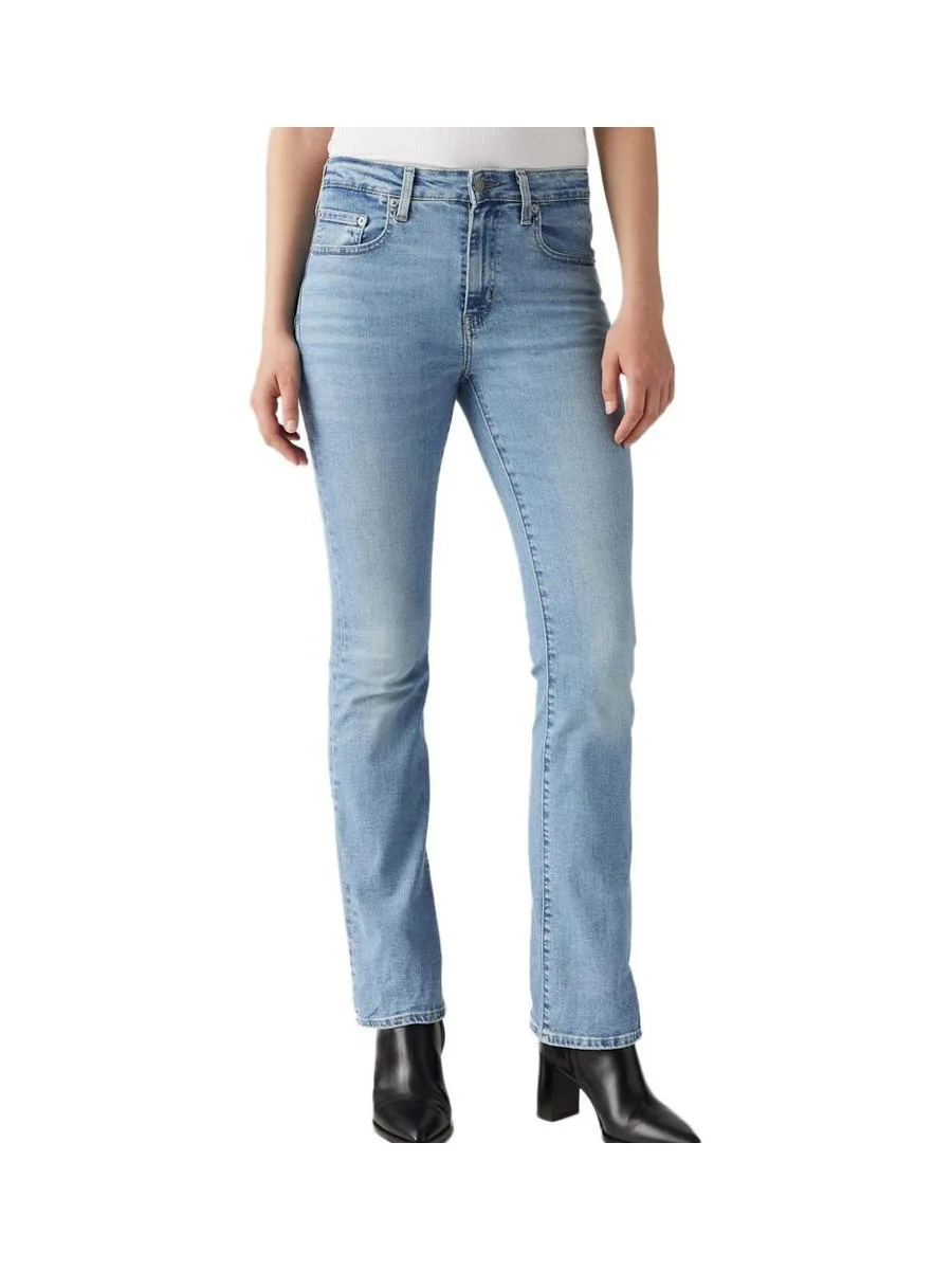 Jeans 725 Bleu Femme Levi's High Rise Bootcut Light 2