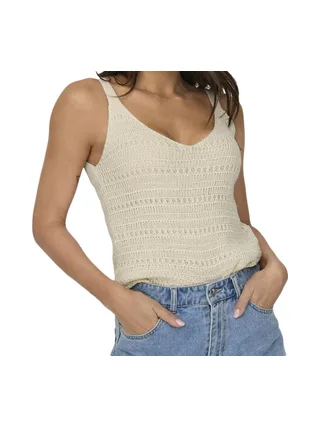 Débardeur Beige Femme Jdy Tropica 1