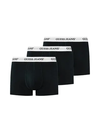 X3 Boxers Noir/Blanc Homme Guess Trunk 1