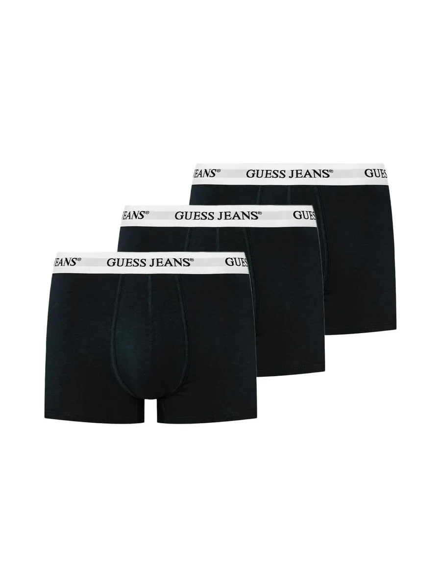 X3 Boxers Noir/Blanc Homme Guess Trunk 1
