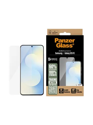 PanzerGlass ® Screen Protector Samsung Galaxy S25 FE 5G | Ultra-Wide Fit w. EasyAligner 2