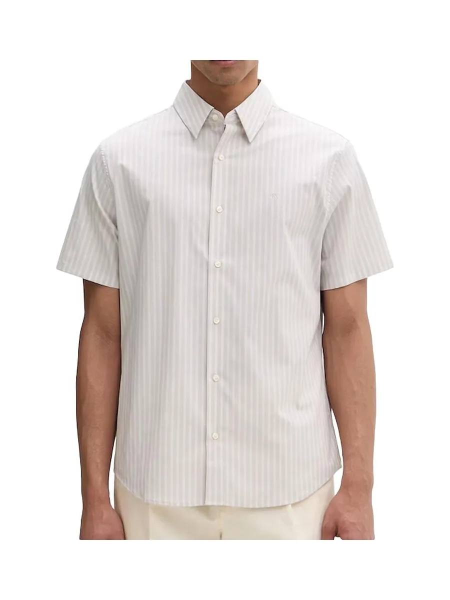 Chemise Beige Homme Calvin Klein Jeans Yd Multi Pinstrip 2