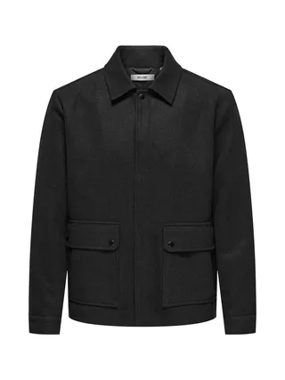 Veste Noir Homme Only & Sons Ponnor 1