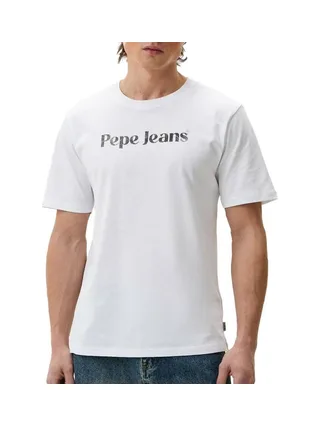 T-shirt Blanc Homme Pepe Jeans Clifton 1