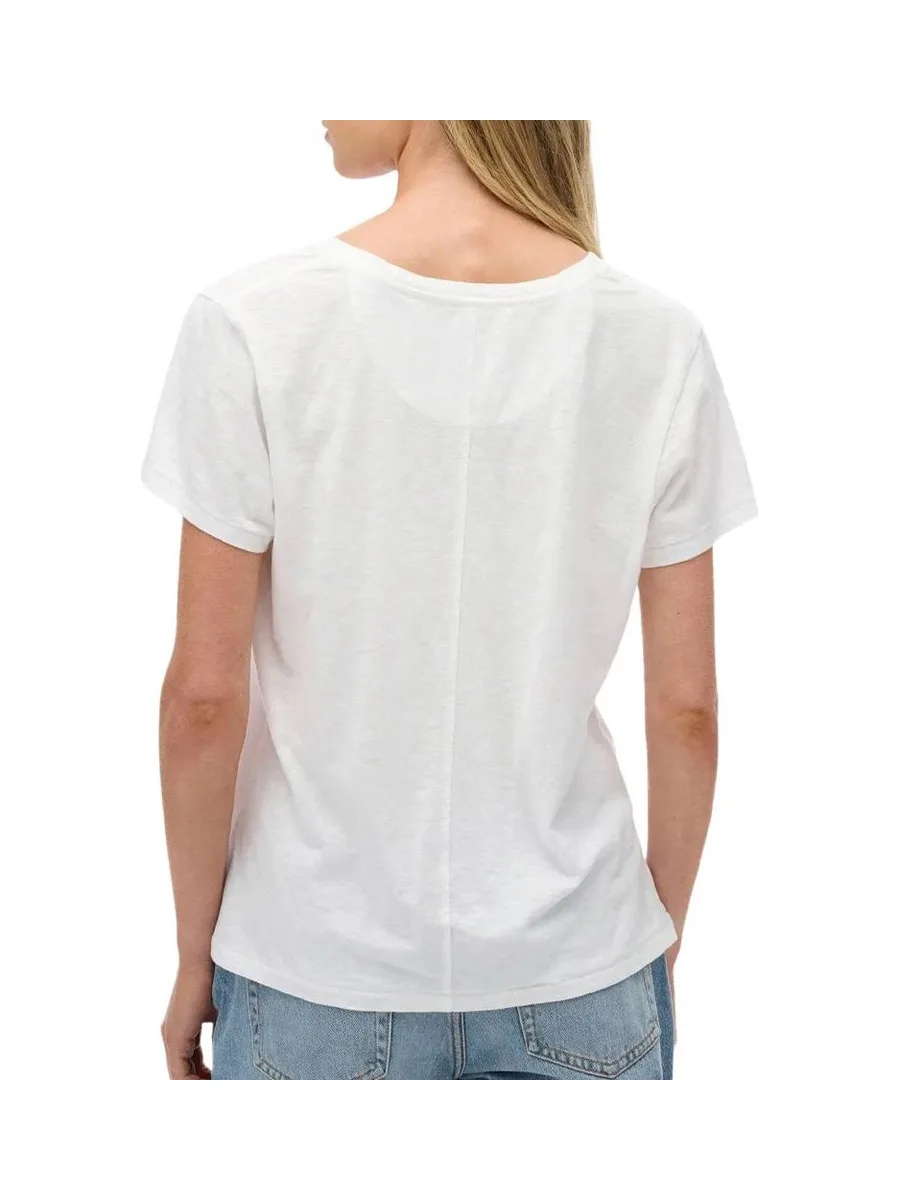 T-Shirt Blanc Femme Superdry Studioss 3