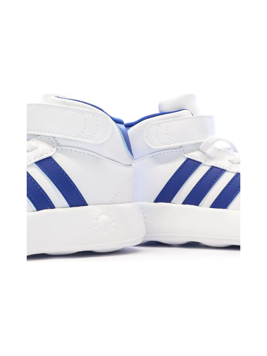 Baskets Blanches/Bleu Garçon Adidas Grand Court Mid 7