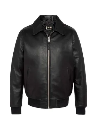 Blouson Cuir Noir Homme Schott LCDETROIT 1