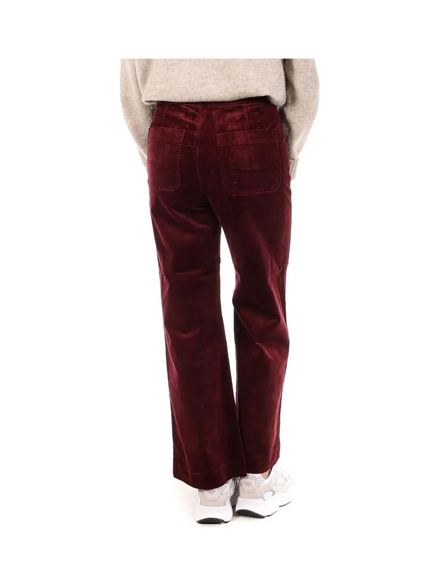 Pantalon en Velours Bordeaux Femme Oraije Victorine 3