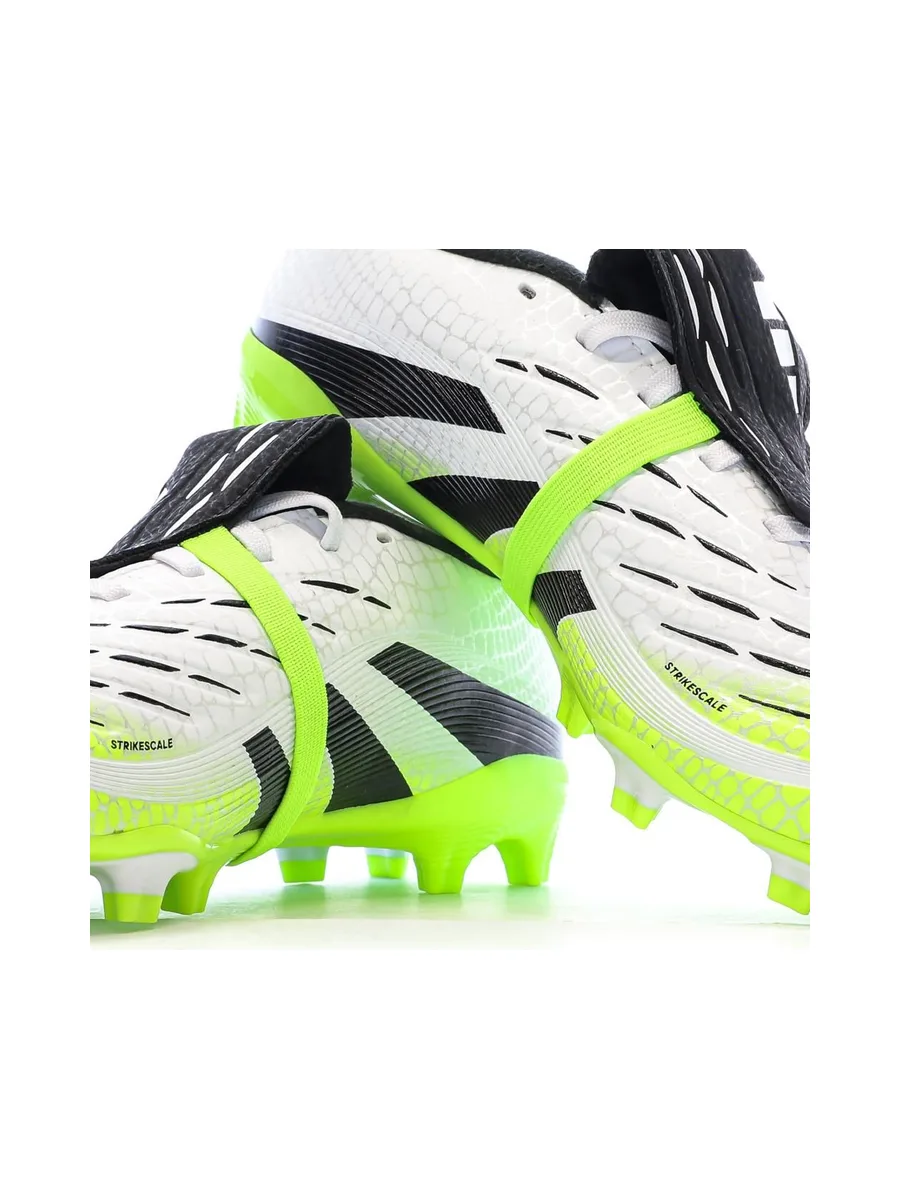 Chaussures de Football Blanc/Vert Homme Adidas Predator League Ft 7