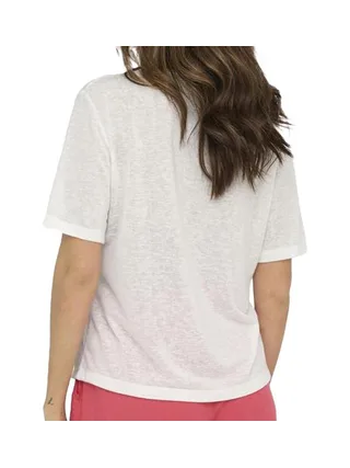 T-Shirt Blanc Femme JDY Camille Glitter 2