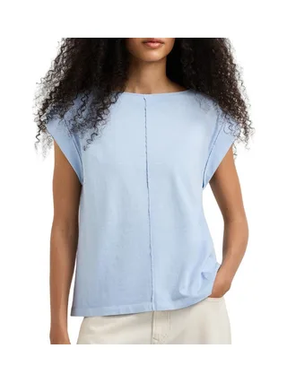 T-Shirt Bleu Femme Pepe jeans Cayetana 1