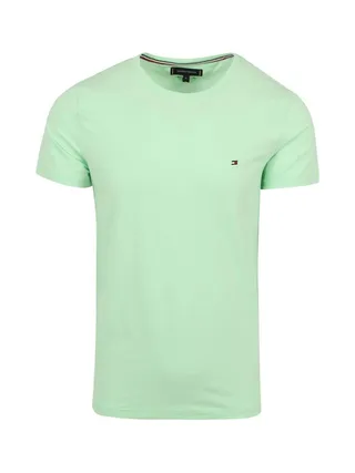 T-shirt Vert Homme Tommy Hilfiger Stretch Slim 1
