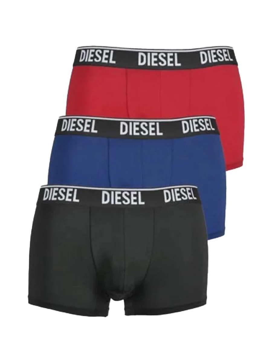 x3 Boxers Noir/Bleu/Rouge Homme Diesel Shawnthreepack 2