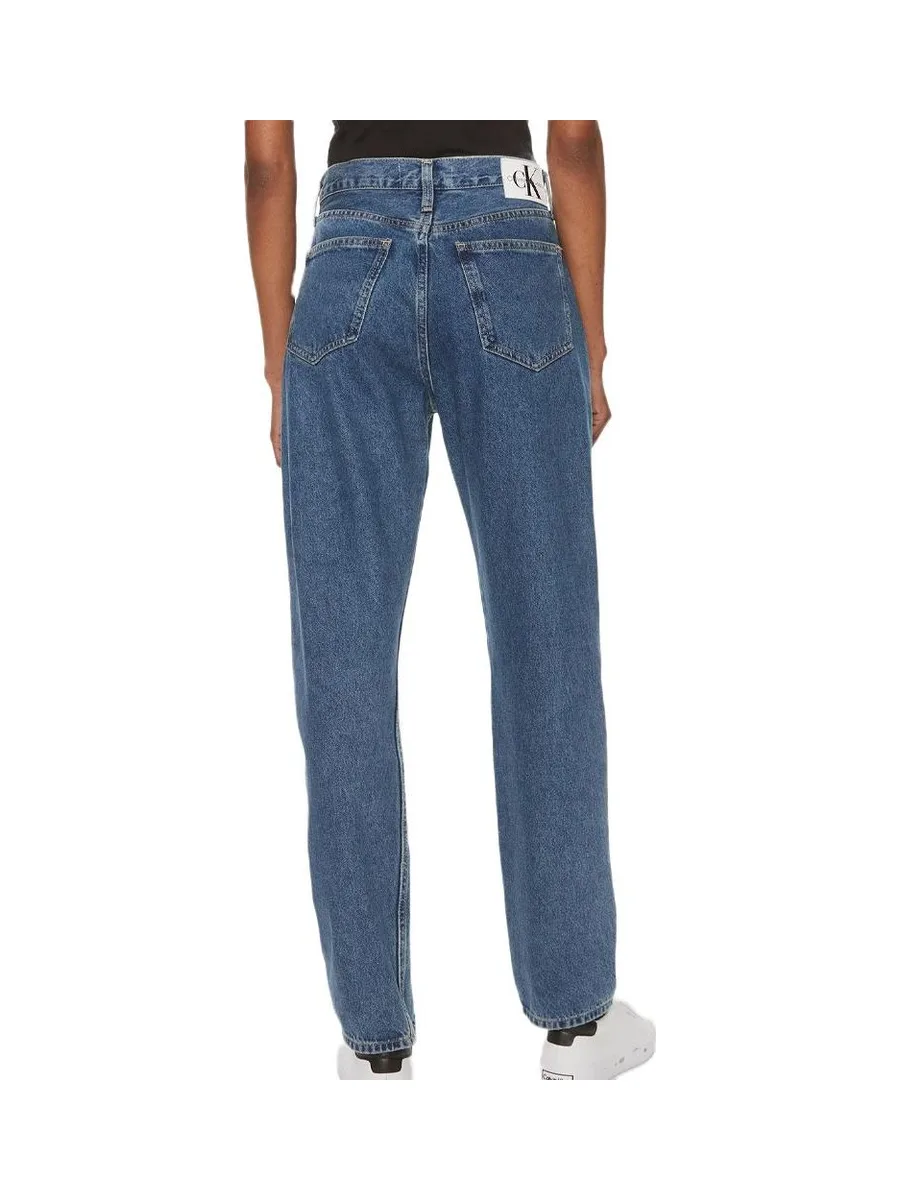 Jean Straight Fit Bleu Femme Calvin Klein Authentic 3