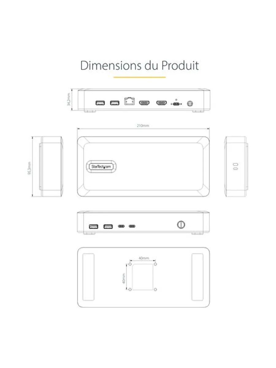 StarTech.com 155UE-USB4-DOCK laptop dock/port replicator 18