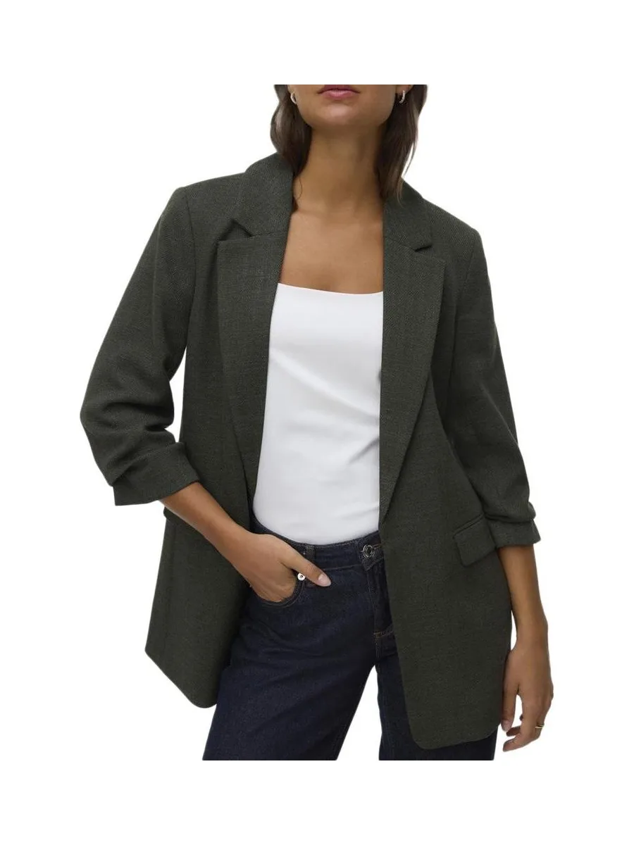 Veste Blazer Kaki Femme Vero Moda Frida Regular 2