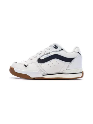 Baskets Blanc/Noir Homme Vans Old Skool Canvas Block B 1
