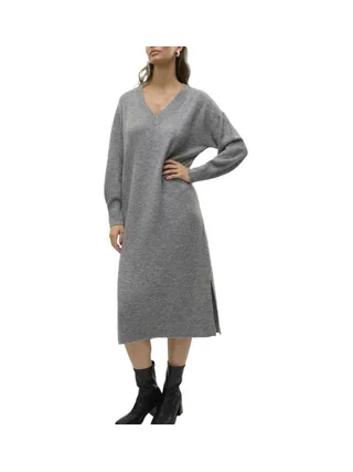 Robe Grise Femme Vero Moda Jupiter 1