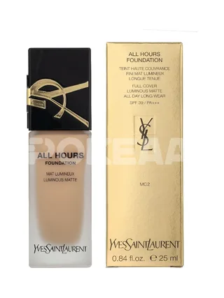 YSL All Hours Luminous Matte Foundation 25ml - MC2 1