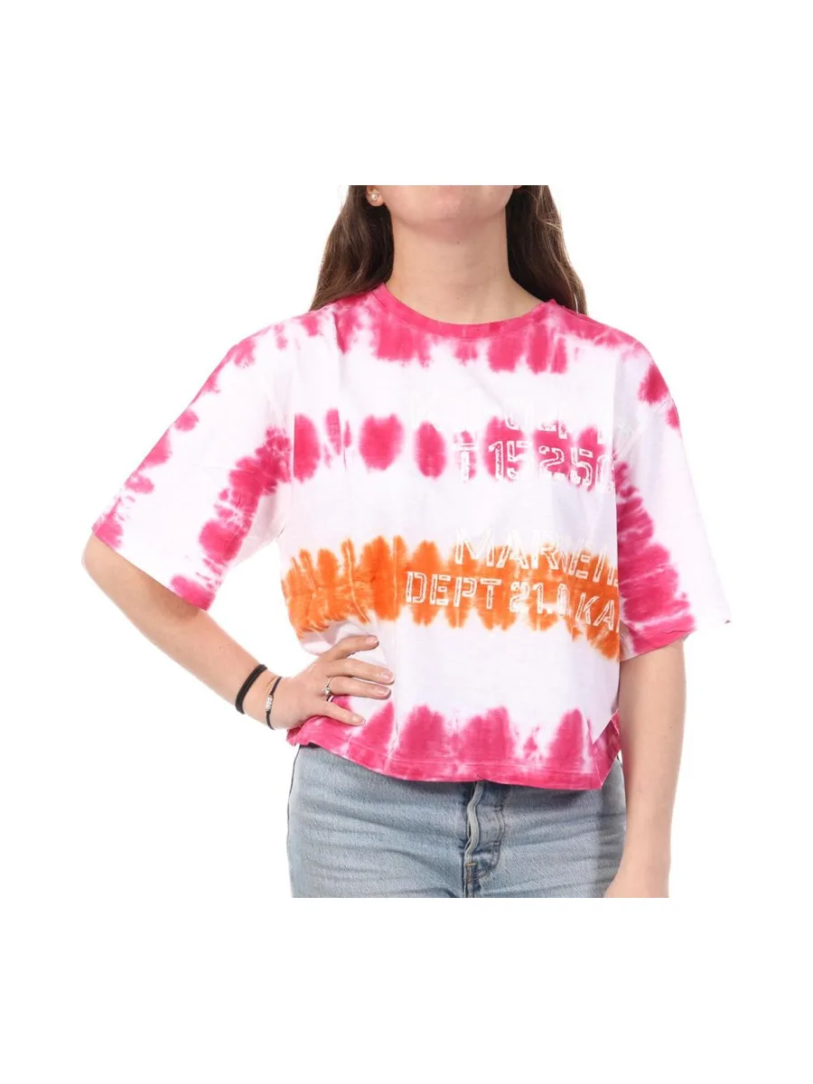 T-Shirt Blanc/Rose Femme Kaporal EVEE 2
