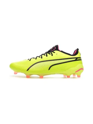 Chaussures de Foot Jaunes Homme Puma King Ultimate FG/AG 1