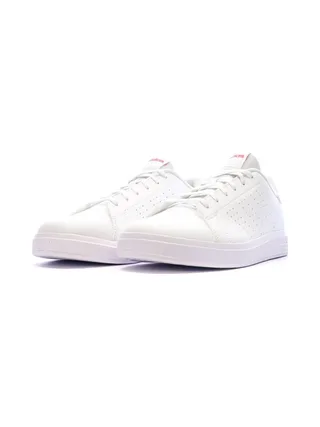Baskets Blanc/Rose Fille Adidas Advantage 6