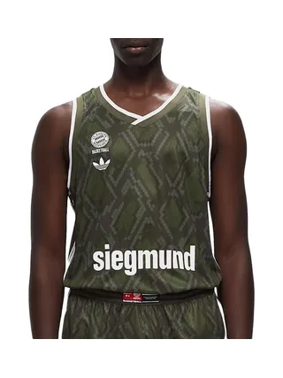 Bayern Munich Maillot Basketball Kaki Homme Adidas BSTN 1