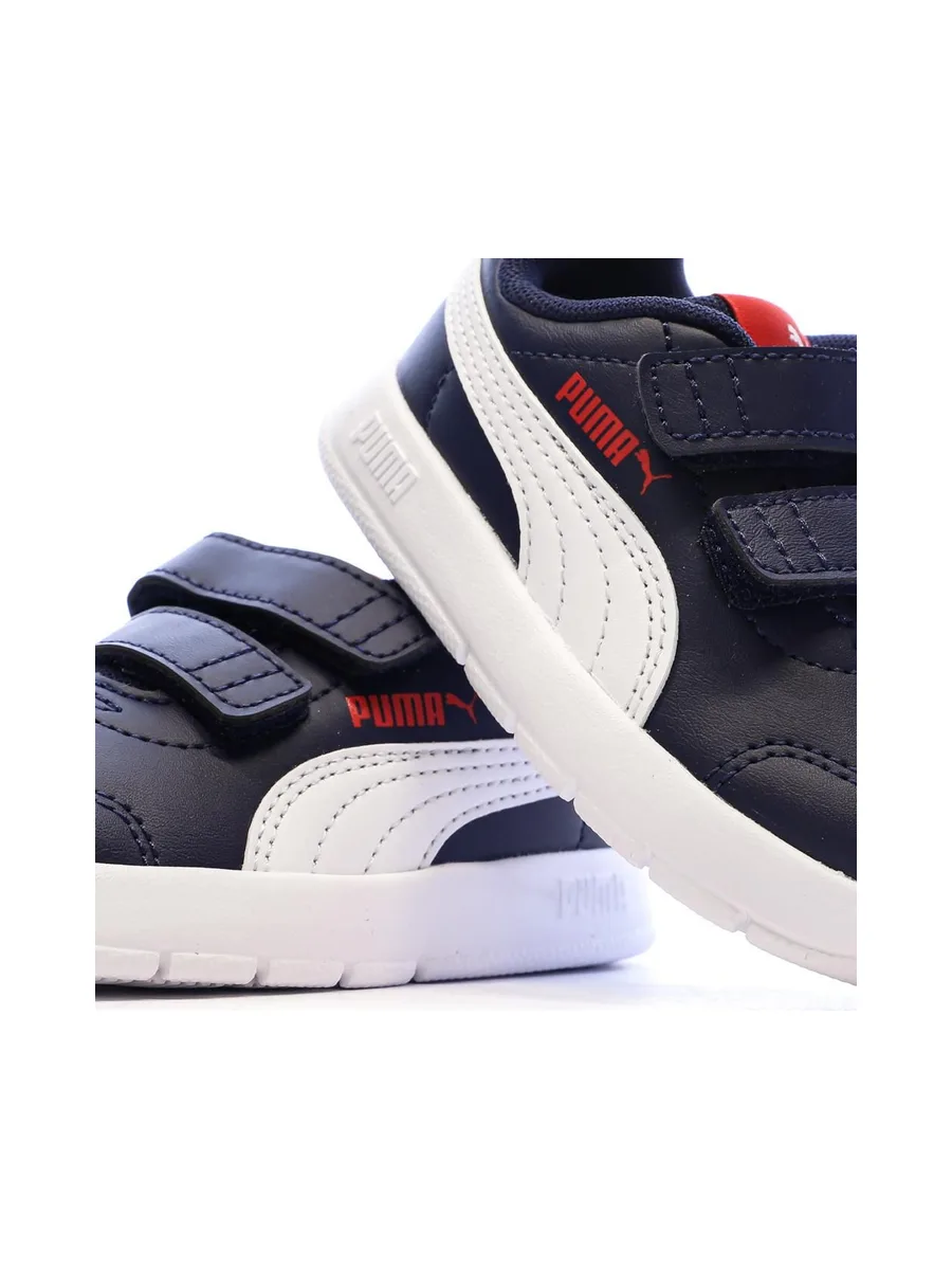 Baskets Marines/Blanches Puma Courtflex V3 V Inf 8