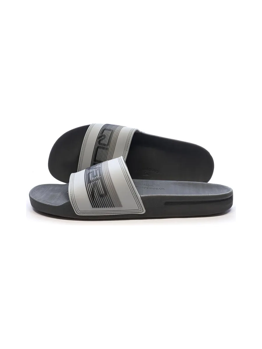 Claquettes Grises Homme Quiksilver Wordmrksld 2