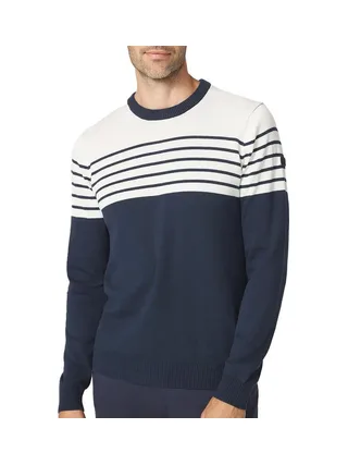 Pull Marine/Blanc Homme TBS TOBIERON 1
