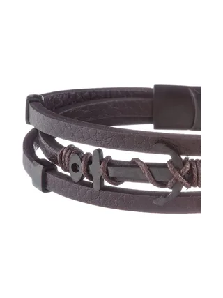 Bracelet Noir Geographical Norway Ancre 2