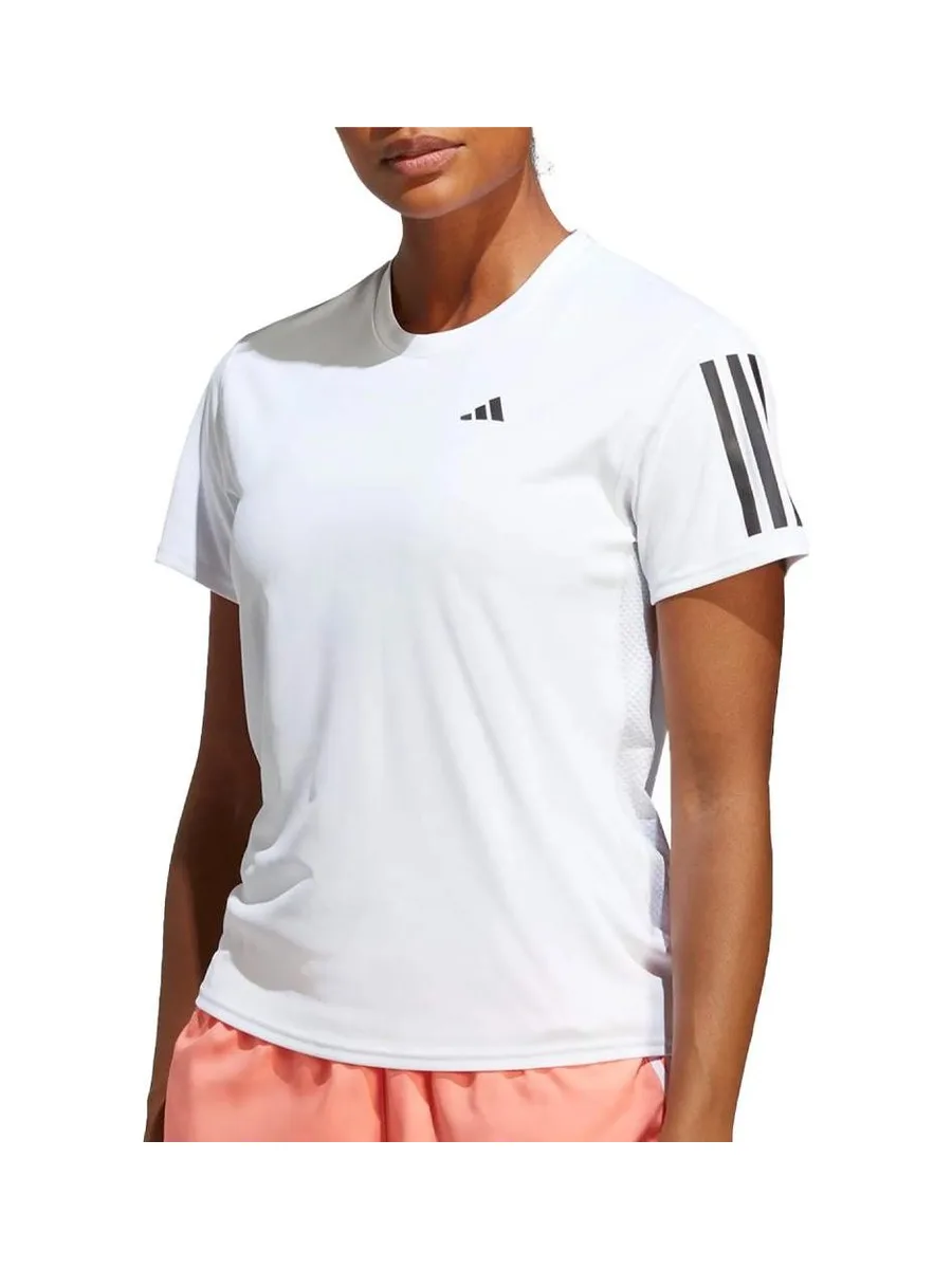 T-Shirt Blanc/Noir Femme Adidas Own 2