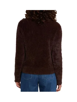 Pull Marron Femme Morgan Duveteuse 2