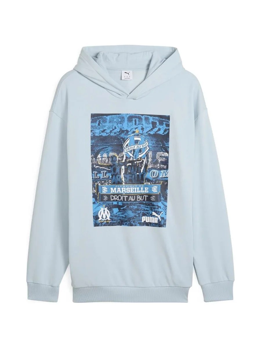 OM Sweat à Capuche Bleu Homme Puma Ftblnrgy+ 2