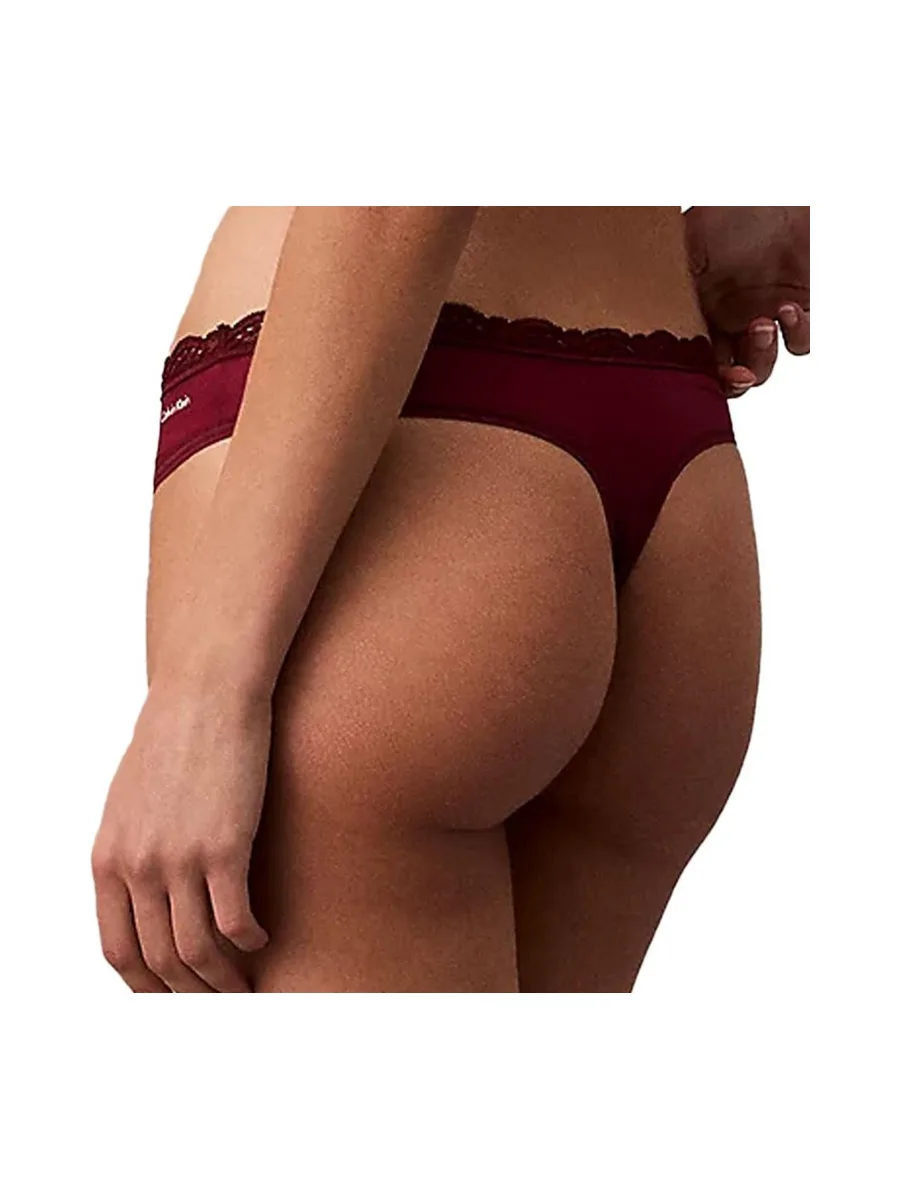 String Bordeaux Femme Calvin Klein Jeans Thong 2