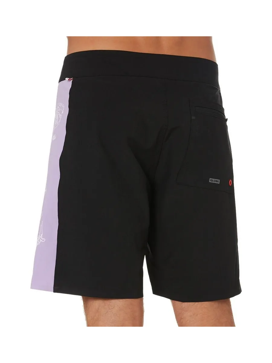 Short de bain Noir/Violet Homme Globe Dion Agius 3