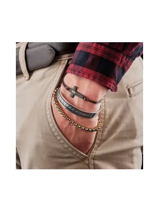 Bracelet Agnettes doré - acier 2