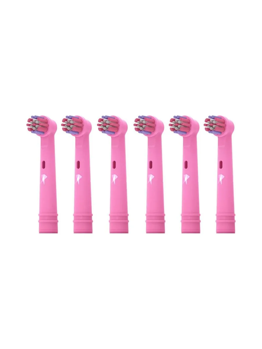 X6 Brossettes de Rechange Rotative Prodental Healthy Kids Princess Cristal 2
