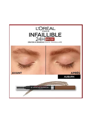 Crayon à sourcils L'Oréal Paris Infaillible Brows 12H 5.23 Auburn 2