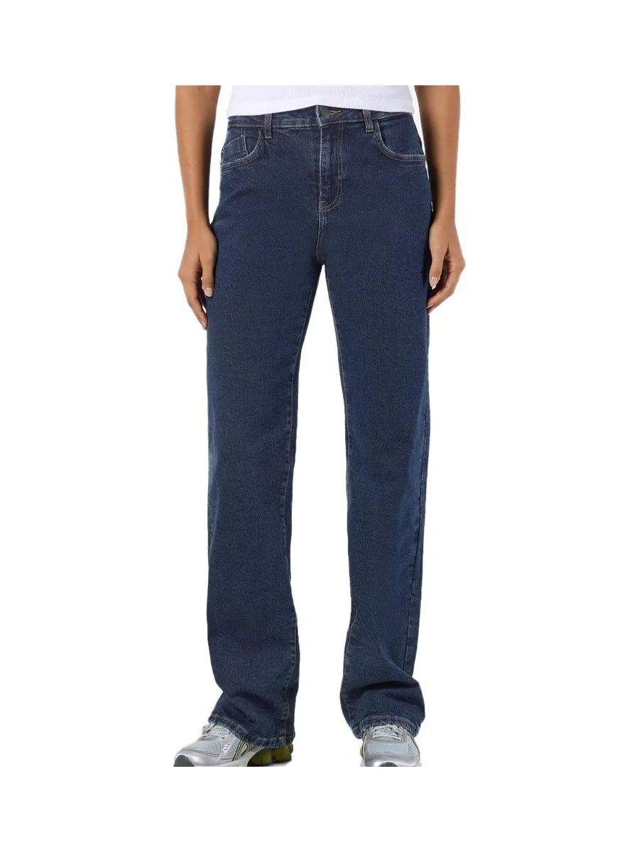 Jean Droit Bleu Foncé Femme Noisy May Landa 2