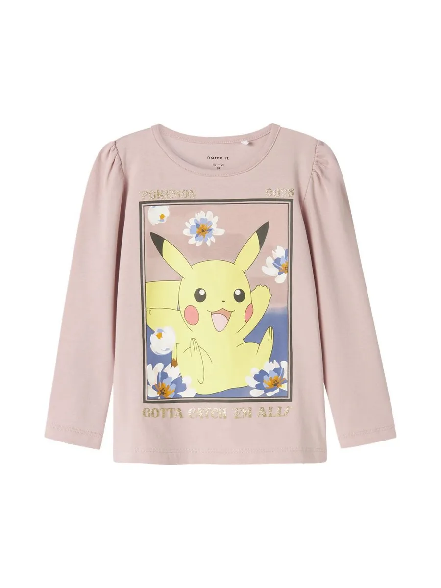 T-Shirt Manches Longues Rose Fille Name it Sorina 2