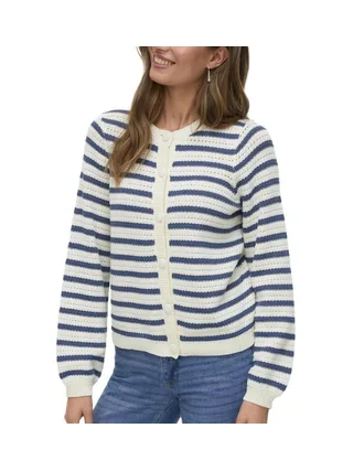 Gilet Beige/Marine Femme Vero Moda Geous 1