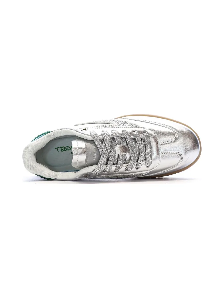 Baskets Argent /Vert Femme Teddy Smith Sneakers 120305 5
