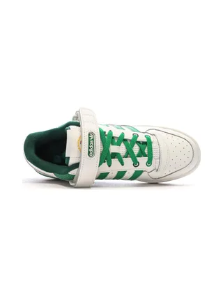 Baskets Blanches/Vertes Homme Adidas Forum 4