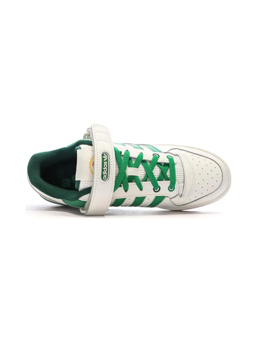 Baskets Blanches/Vertes Homme Adidas Forum 5