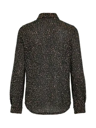 Chemise à Sequin Noir Femme Vila Scara 2