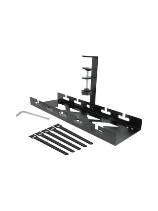 Under-desk cable management tray with cl 3