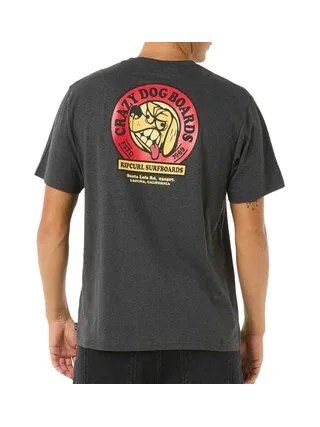 T-Shirt Gris/Noir Homme Rip Curl Shaper Address 2